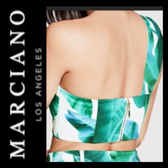 NWT Marciano Tahitian Palm Crop Top - Picture 6 of 11